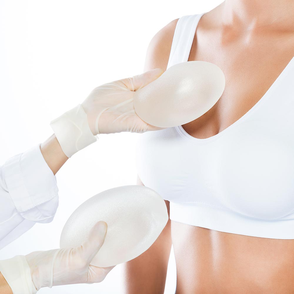 Ästhetische Chirurgie Brustvergrößerung mit Implantat